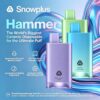 雪加Snowplus Hammer大烟雾一次性雾化杆 10000口大容量金属机身多口味冰雾杆