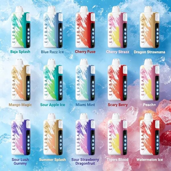 微信图韩版原装ELFBAR ICE KING冰神25000口 五档可调冰度液晶大屏可充电大容量一次性雾化棒 高颜值多果冰味 韩版原装ELFBAR ICE KING冰神25000口 五档可调冰度液晶大屏可充电大容量一次性雾化棒 高颜值多果冰味